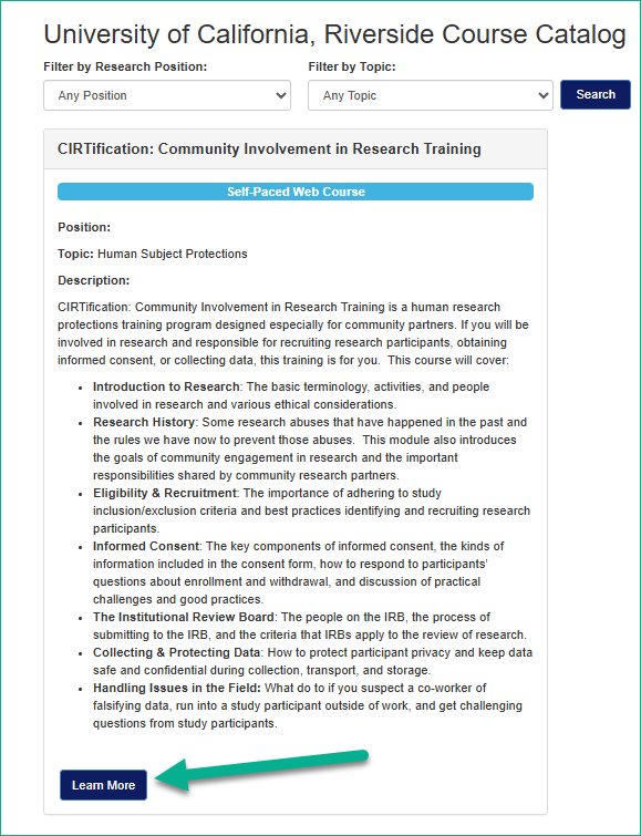 CCTS catalog